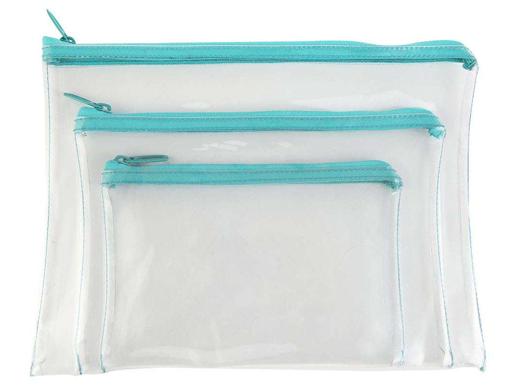 CONJUNTO DE BOLSAS AIRPORT TRANSPARENTES