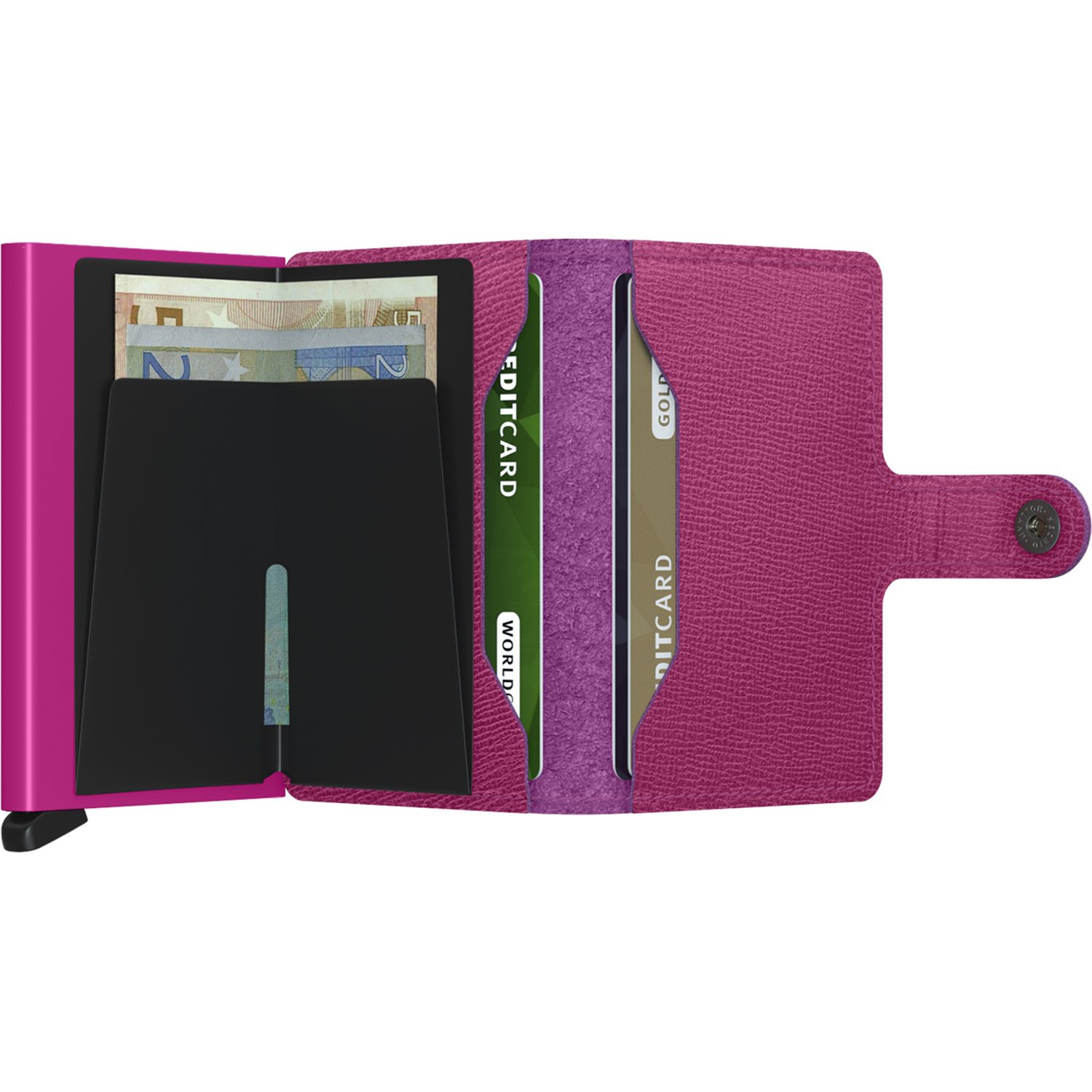 Secrid Miniwallet Portemonnee Crisple fuchsia