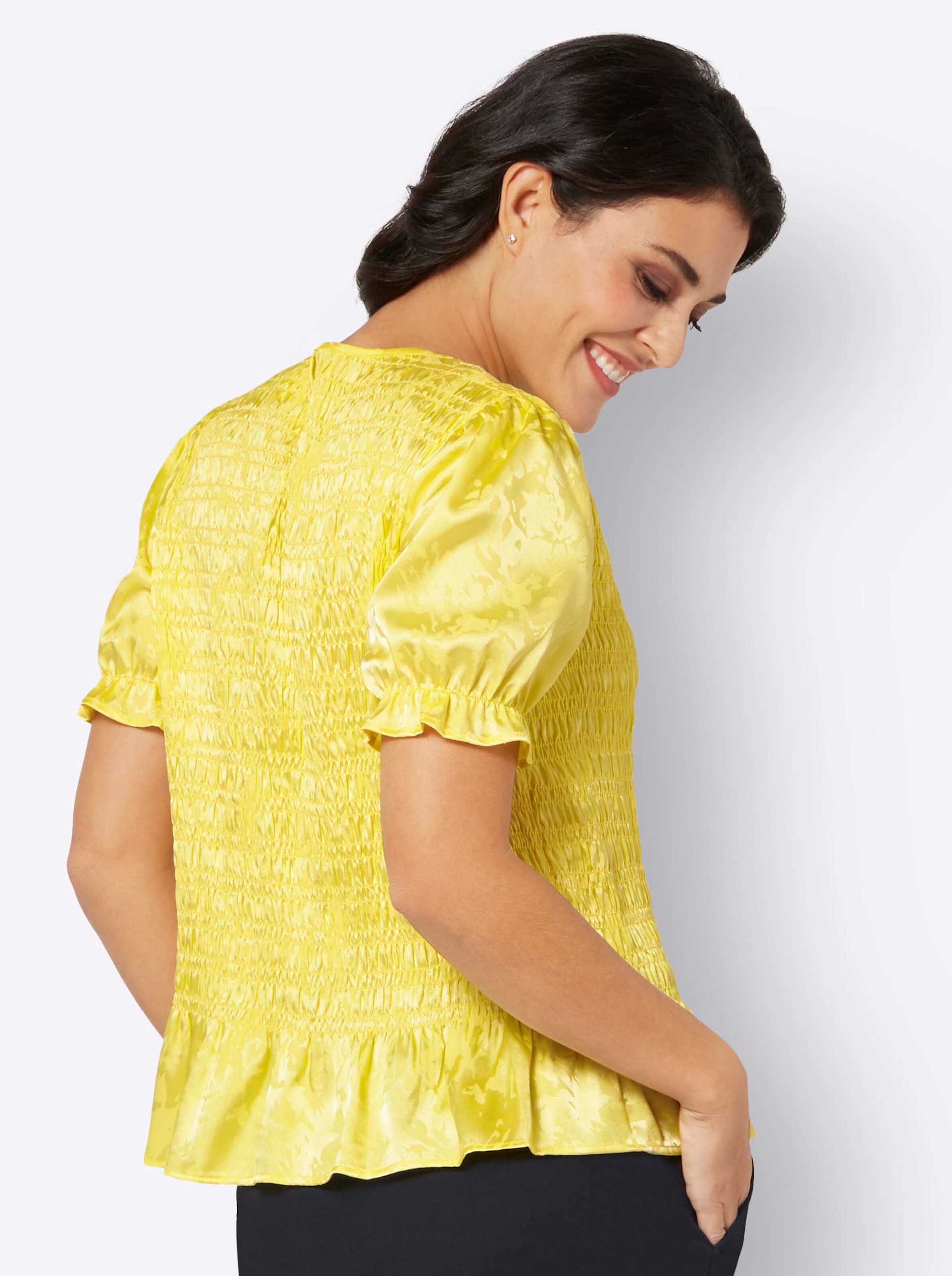 Bluse in zitrone