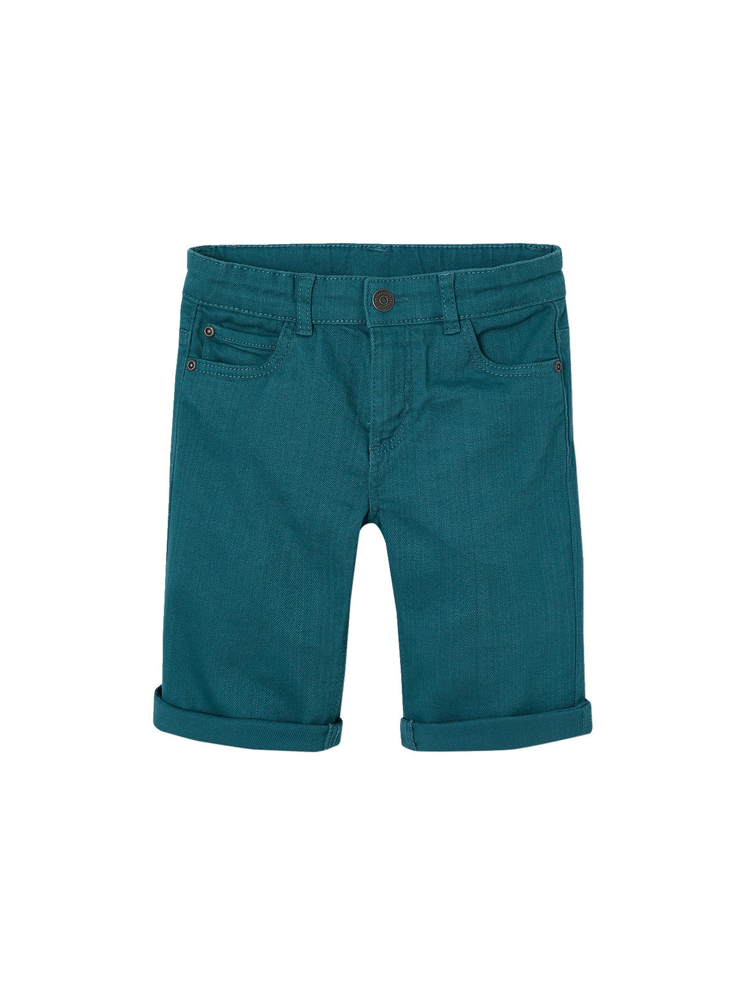 Vertbaudet Jungen Shorts, Bundweite verstellbar tannengrün