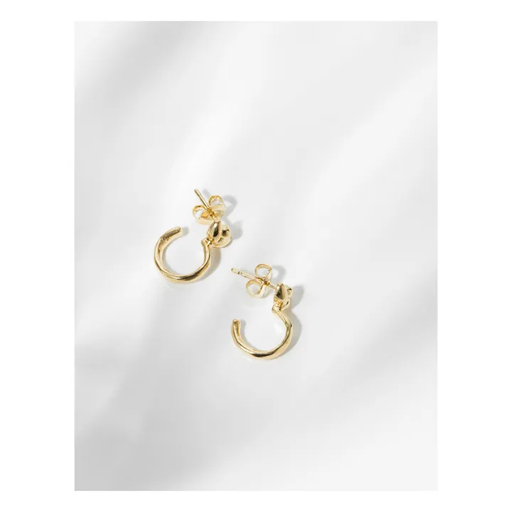 Louise Damas Petites Boucles d'Oreilles Jane  | Doré