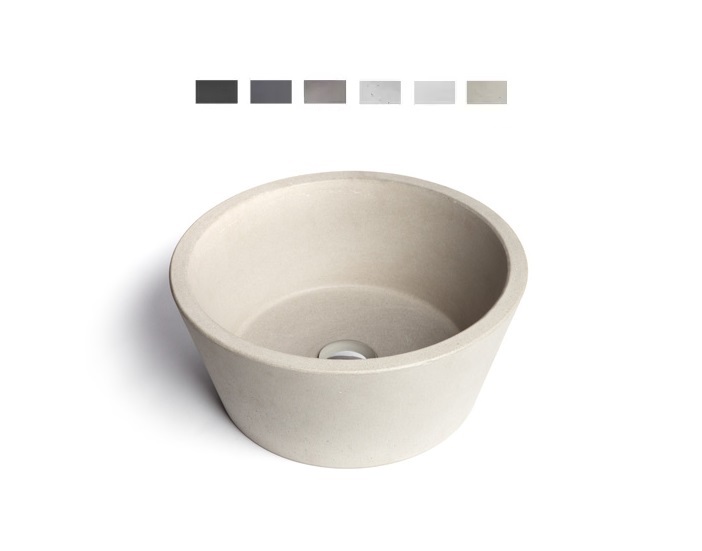 Urbi et Orbi Circum opbouw wastafel 38cm bruin/beige
