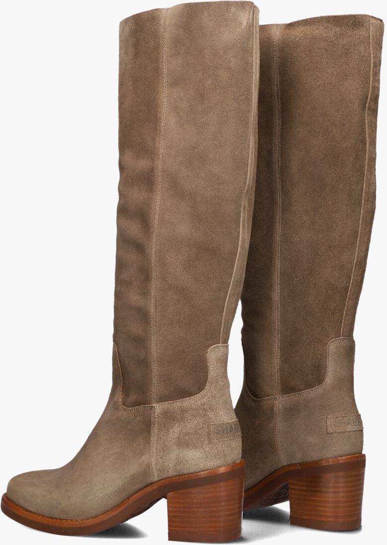 taupe shabbies hoge laarzen puk tuba