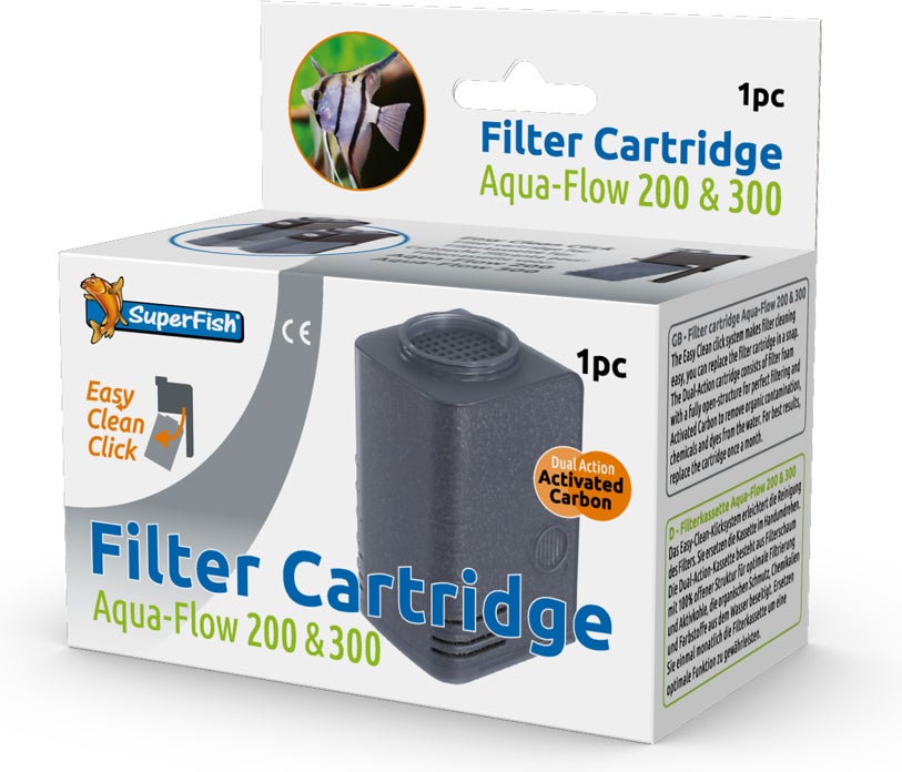 SuperFish aquarium filter cartridge Aqua-Flow 200 en 300