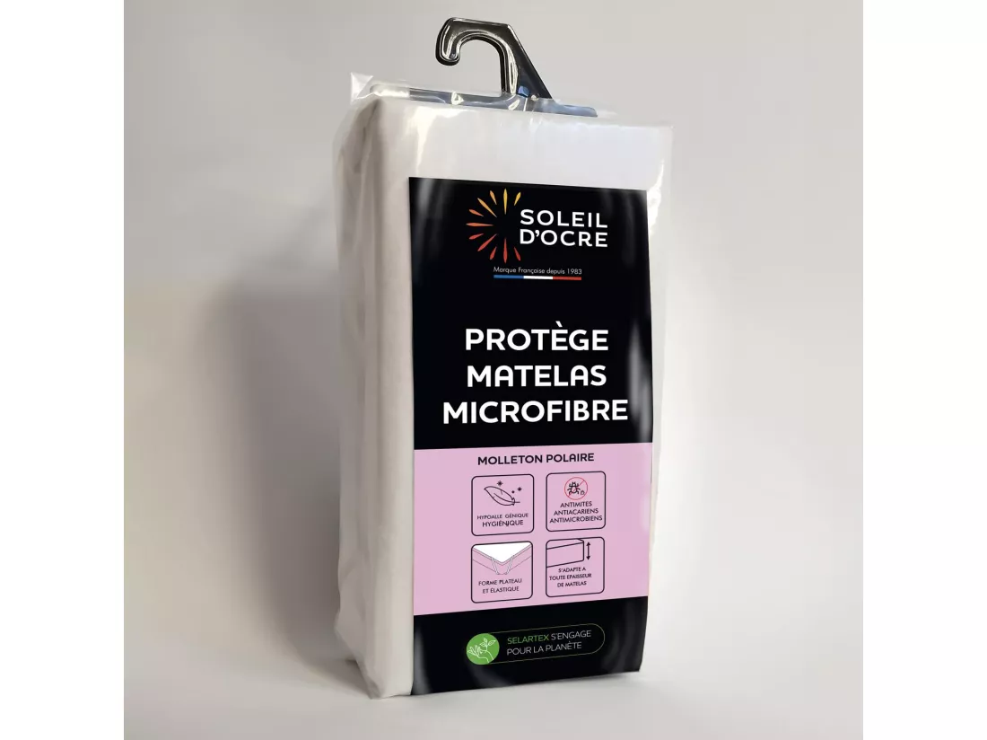 Protège matelas 140x190 cm MICROFIBRE, par Soleil d'ocre