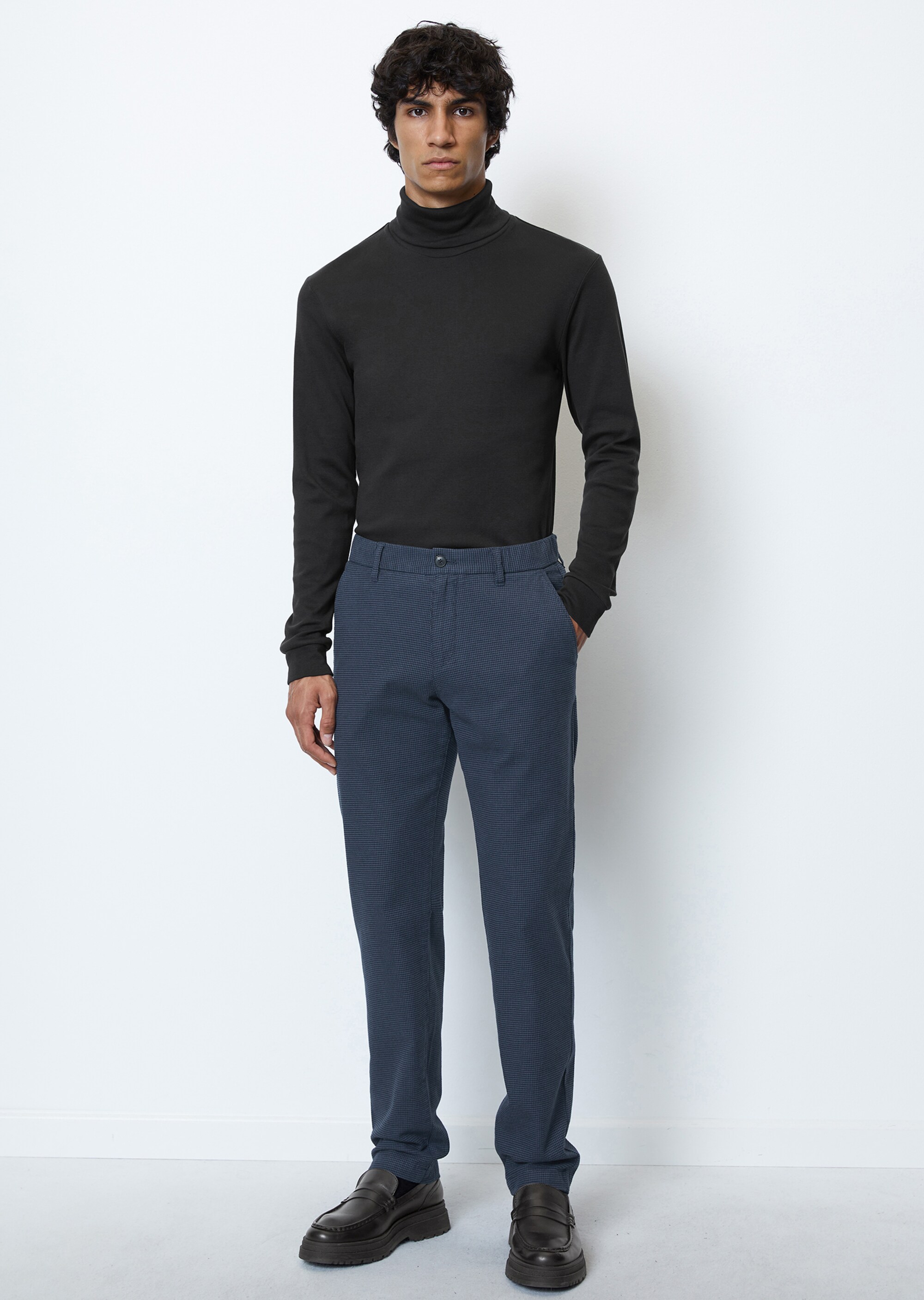 Hose Modell OSBY jogger tapered aus Bio-Baumwoll-Mix in Woll-Optik