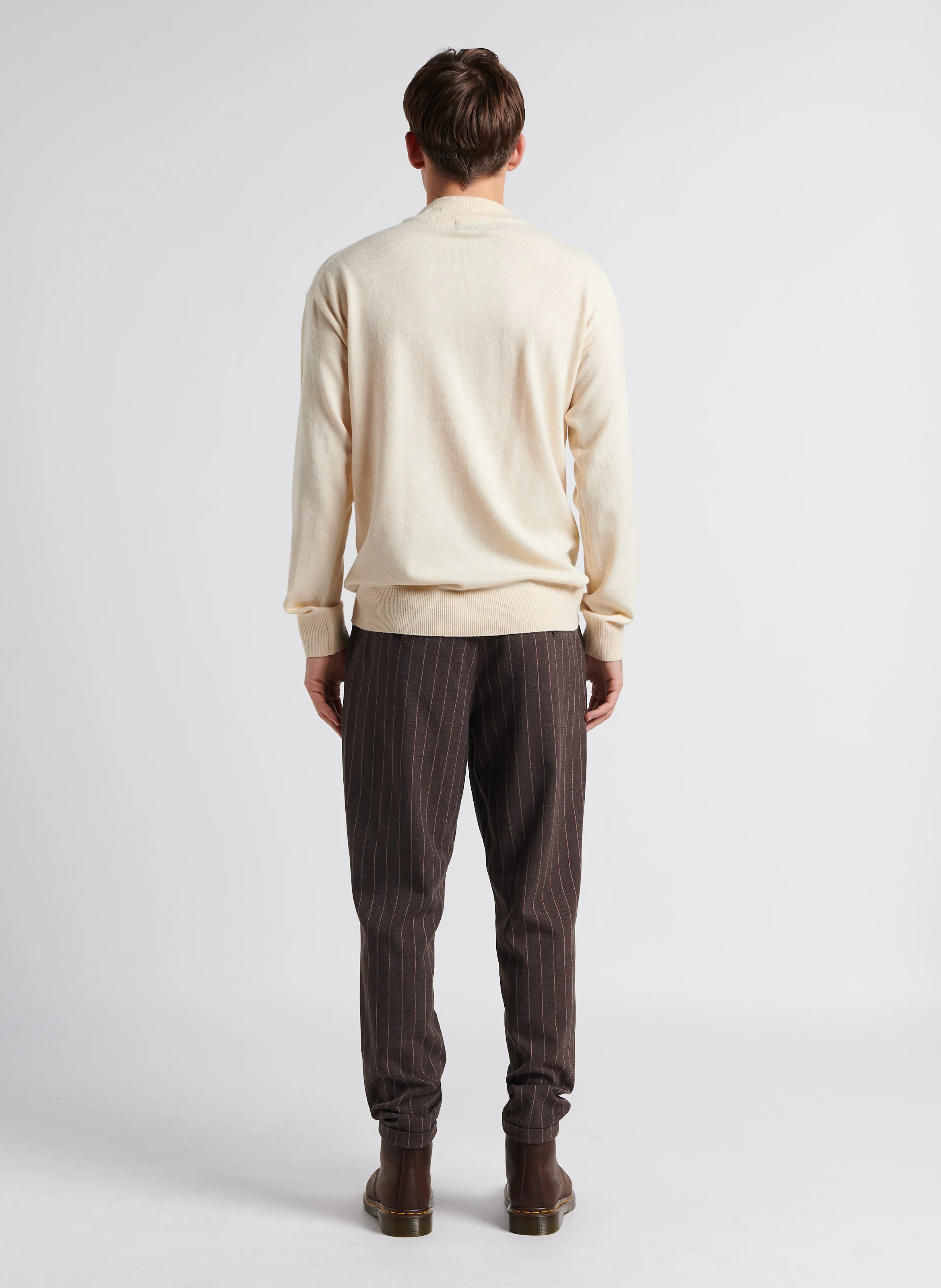 Pull col rond| Beige