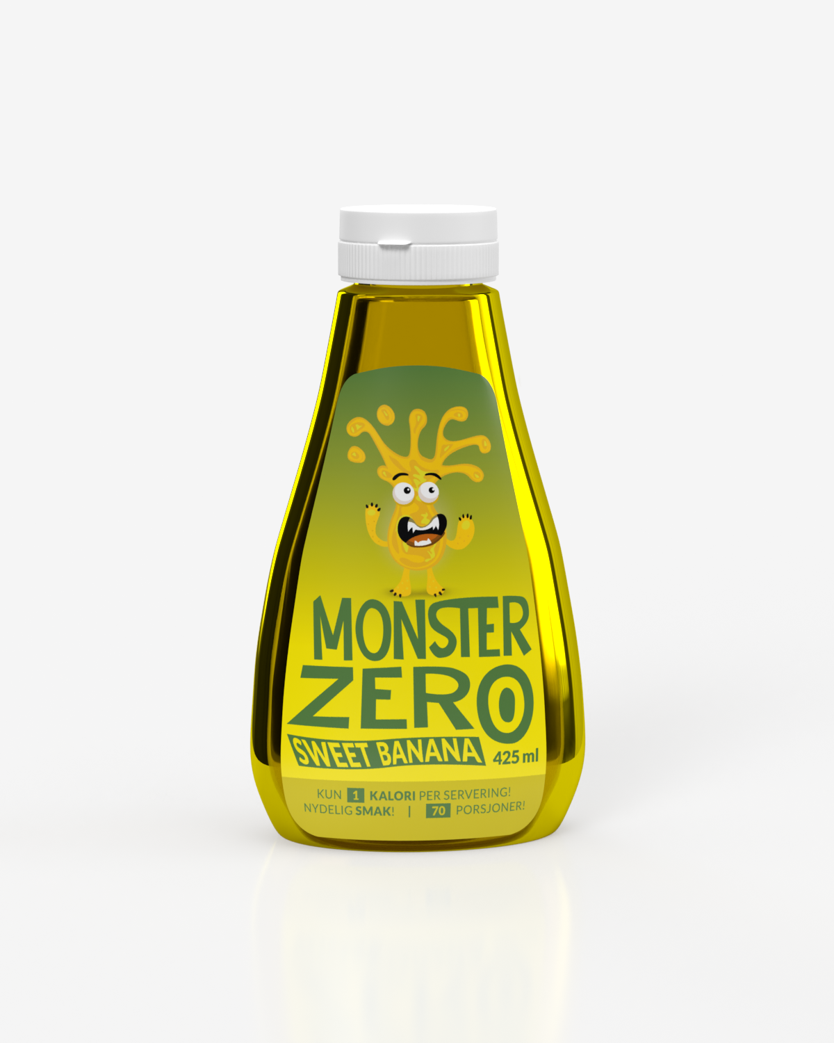 3x Monster Zero Calorie Syrup - Sweet Banana 425ml - TREPAKNING! - DATODEAL