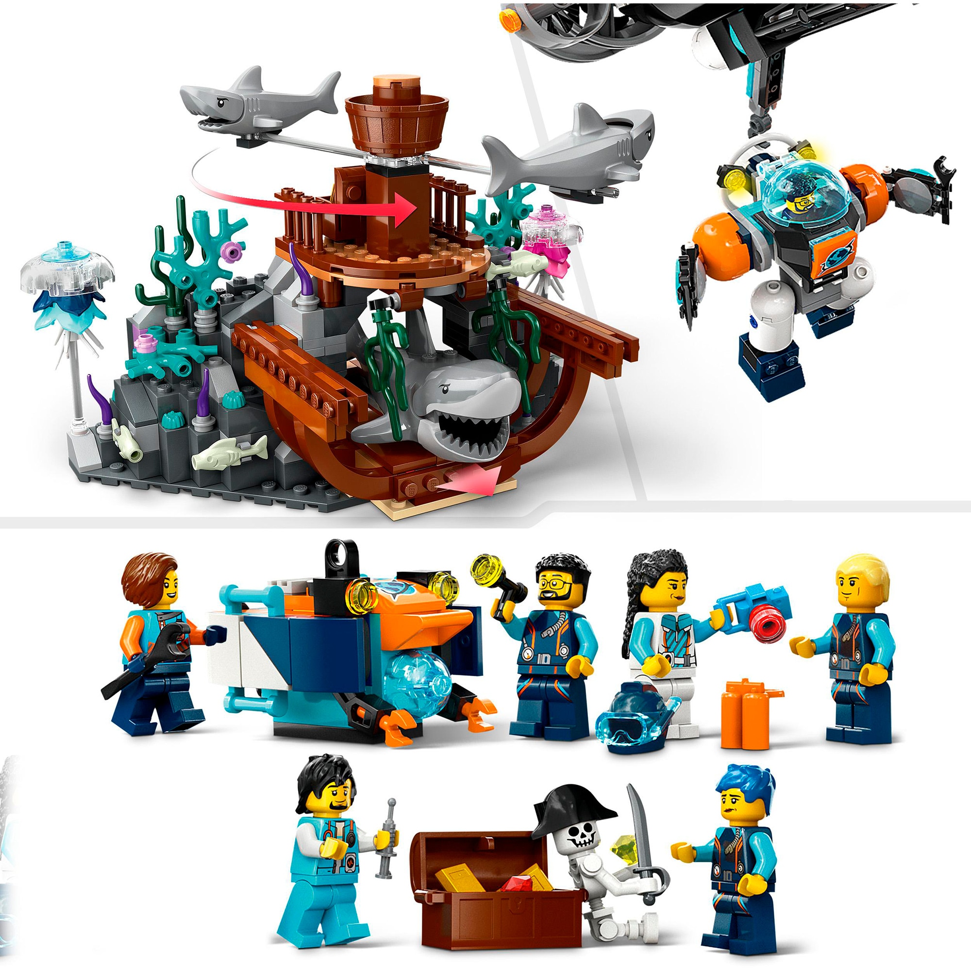 LEGO Konstruktionsspielzeug City Forscher-U-Boot
