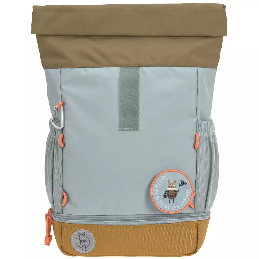 LÄSSIG Mini Rolltop Backpack, Nature light blue