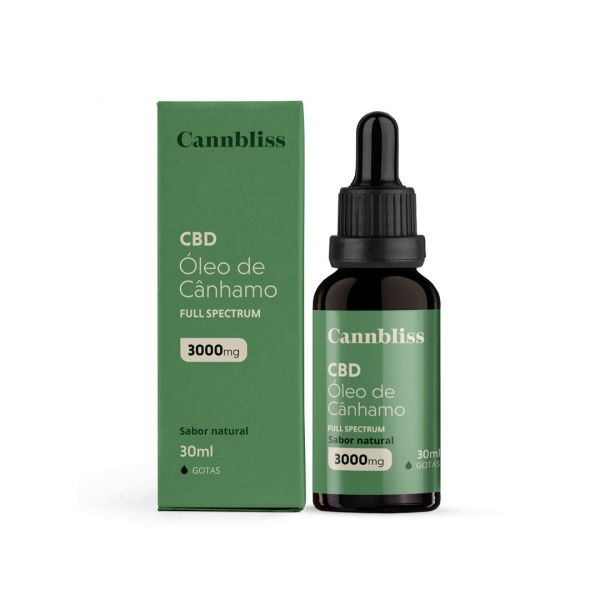 Cannbliss Óleo de Cânhamo 10% 3000mg Full Spectrum com MCT Laranja 30ml