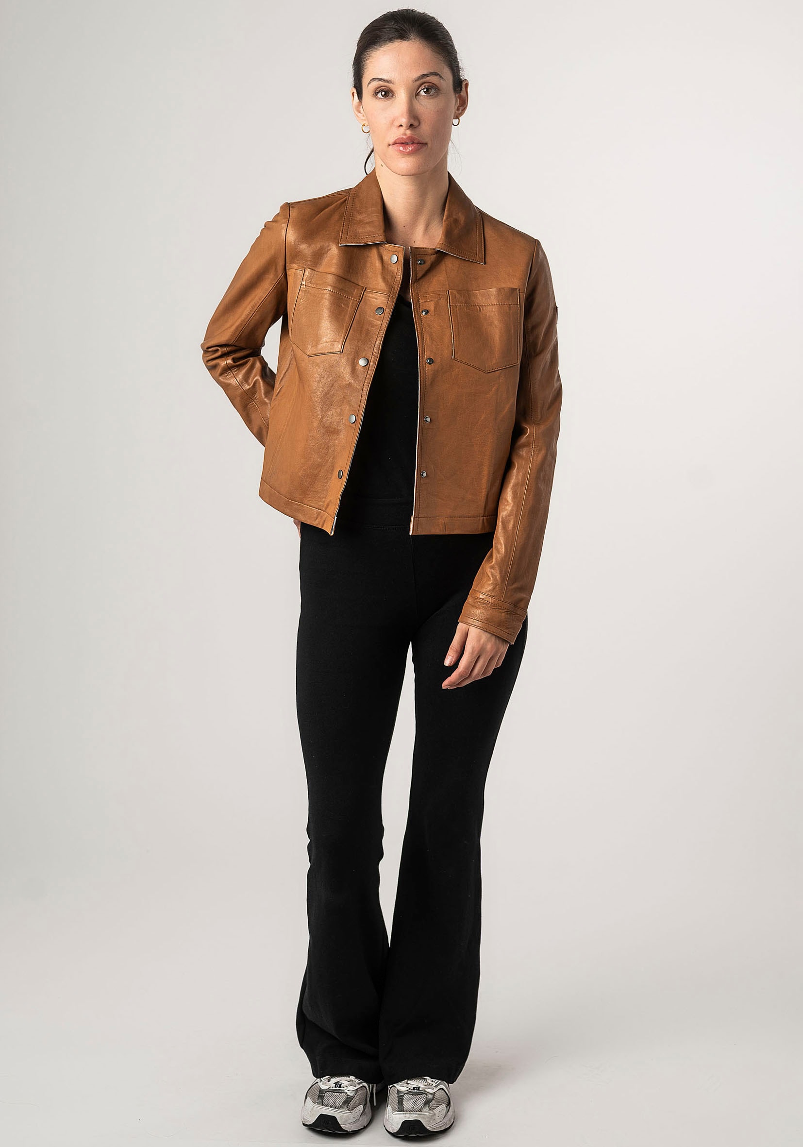 Mauritius Lederjacke »MWLefei« mit Brusttaschen