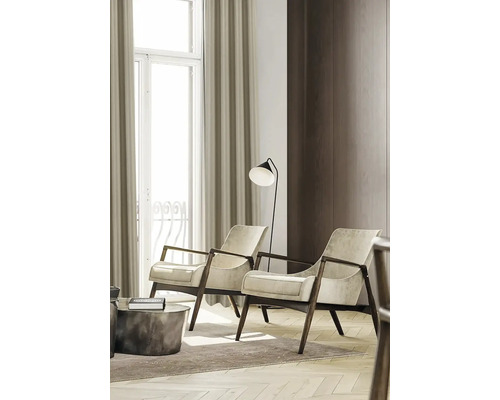 Sjaal met oogjes Wave taupe 140x280 cm