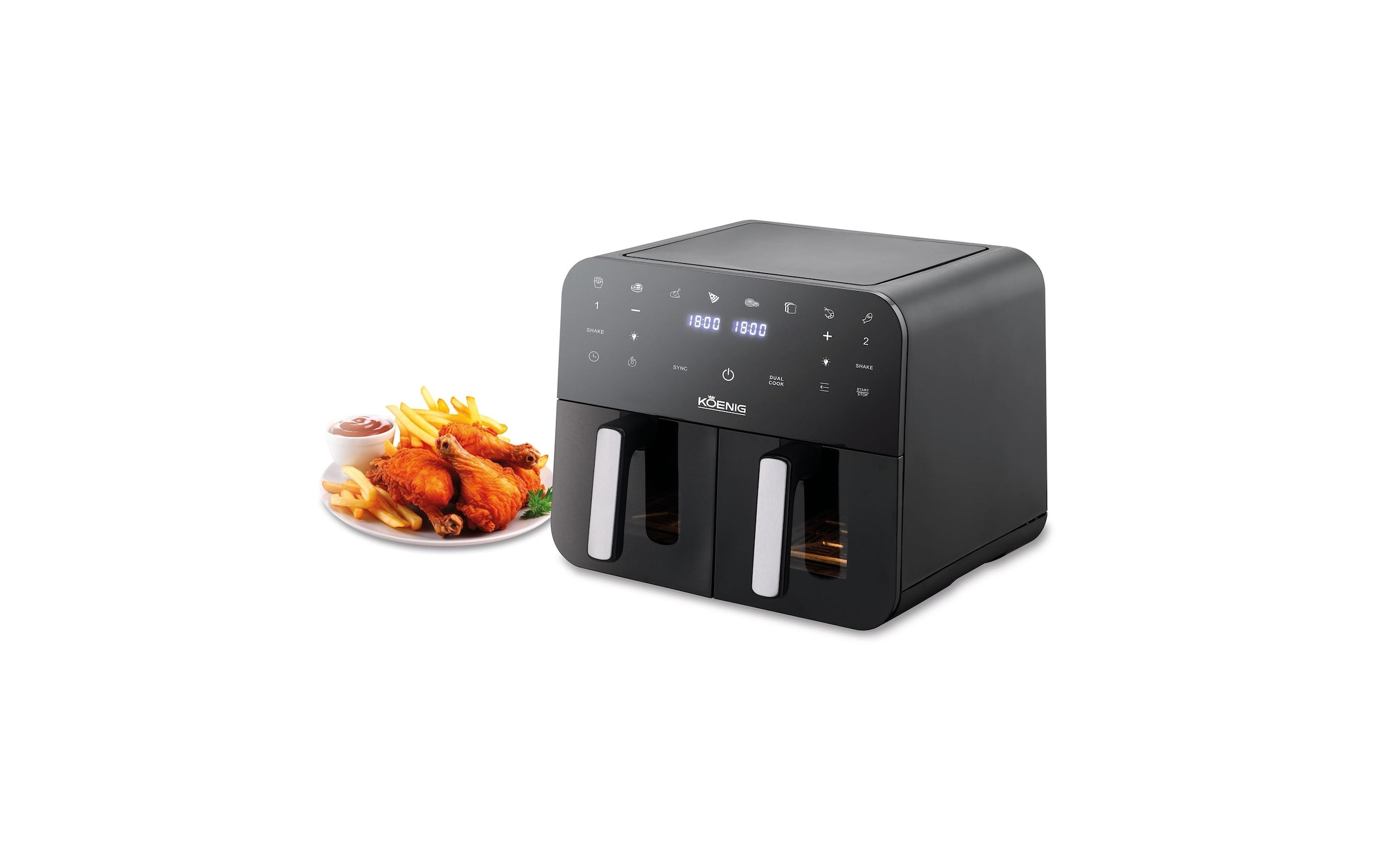 KOENIG Heissluftfritteuse »Quick & Pure 5« 1200 W