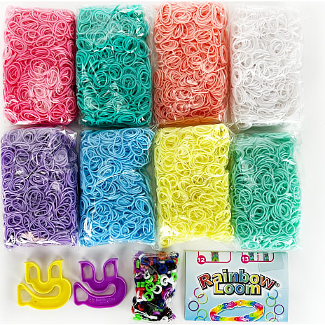 Rainbow Loom skattekiste - pastel