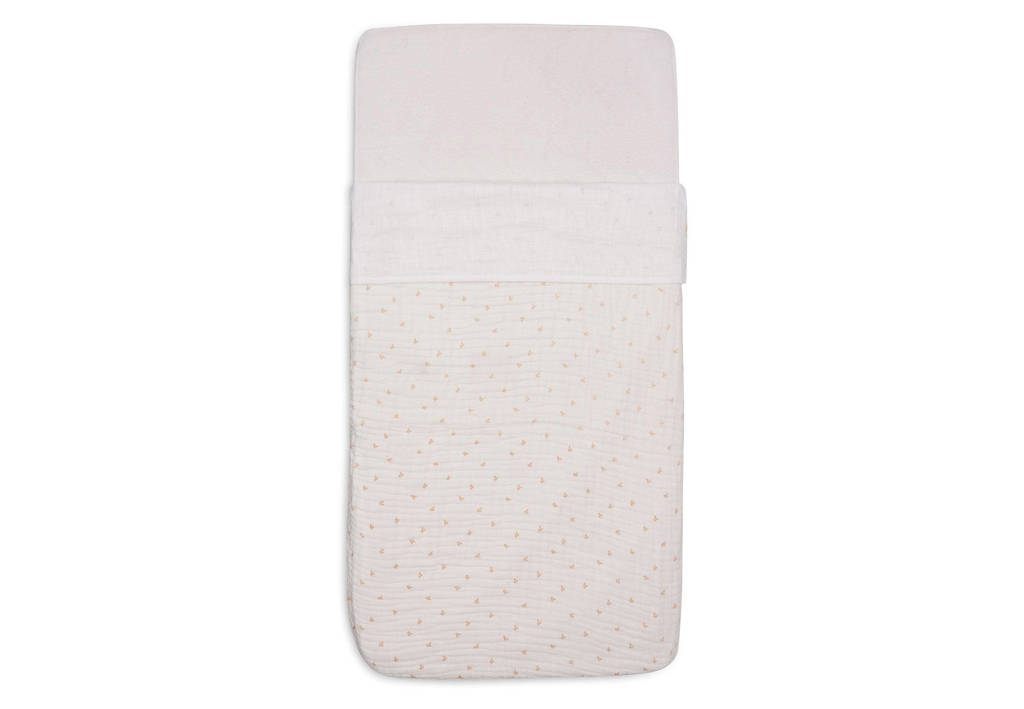 ledikant laken Slub Ivory