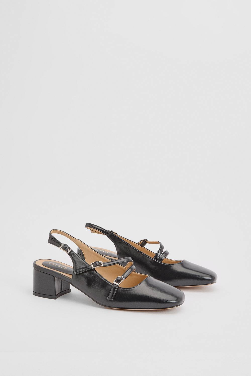 Oasis Ballerines Mary Jane À Bride Arrière Tara En Synthétiquecuir