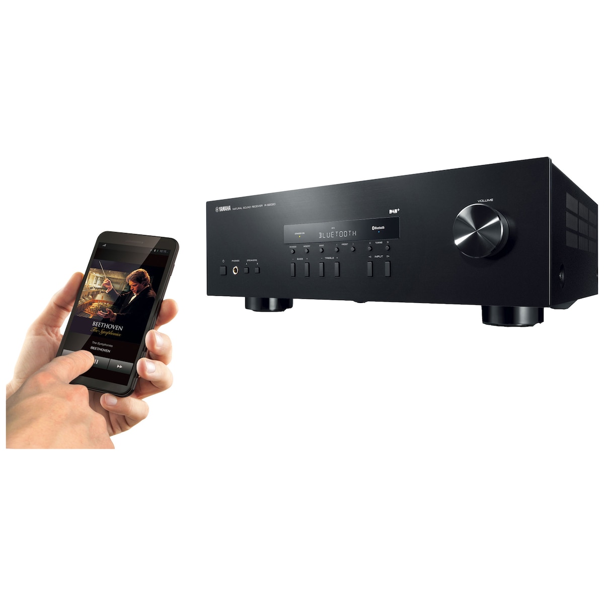 Yamaha R-S202D stereomottaker (sort)