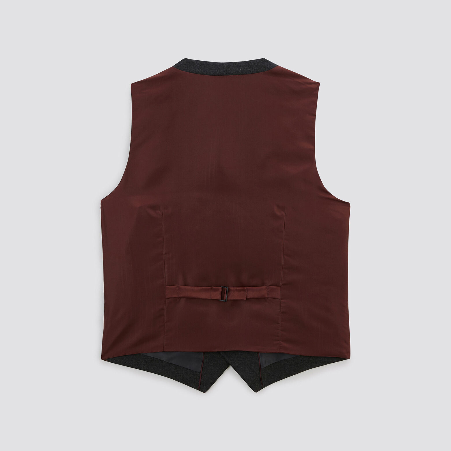 Gilet de costume slim chevron Gris moyen
