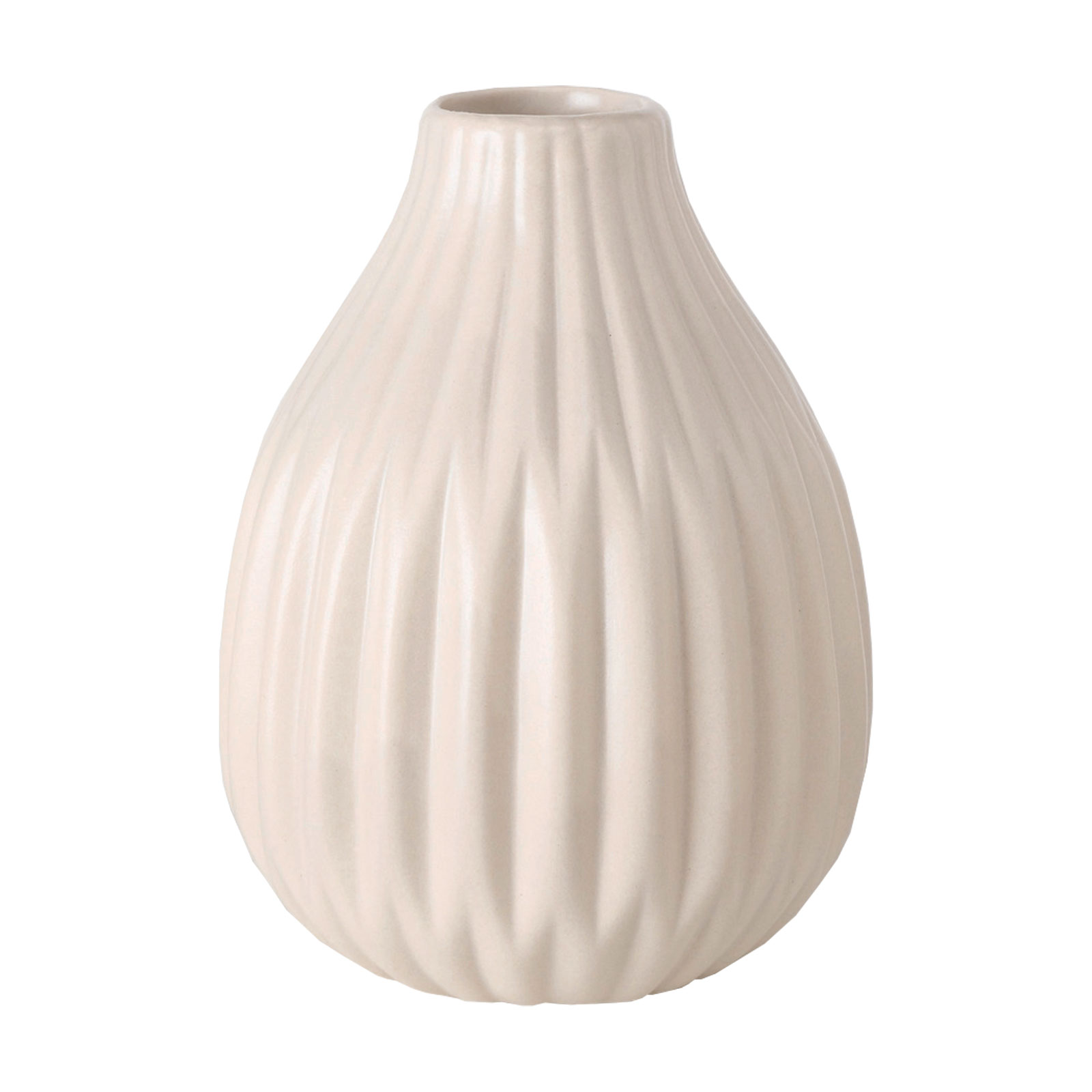Vase - beige - Porzellan - 12 cm hoch