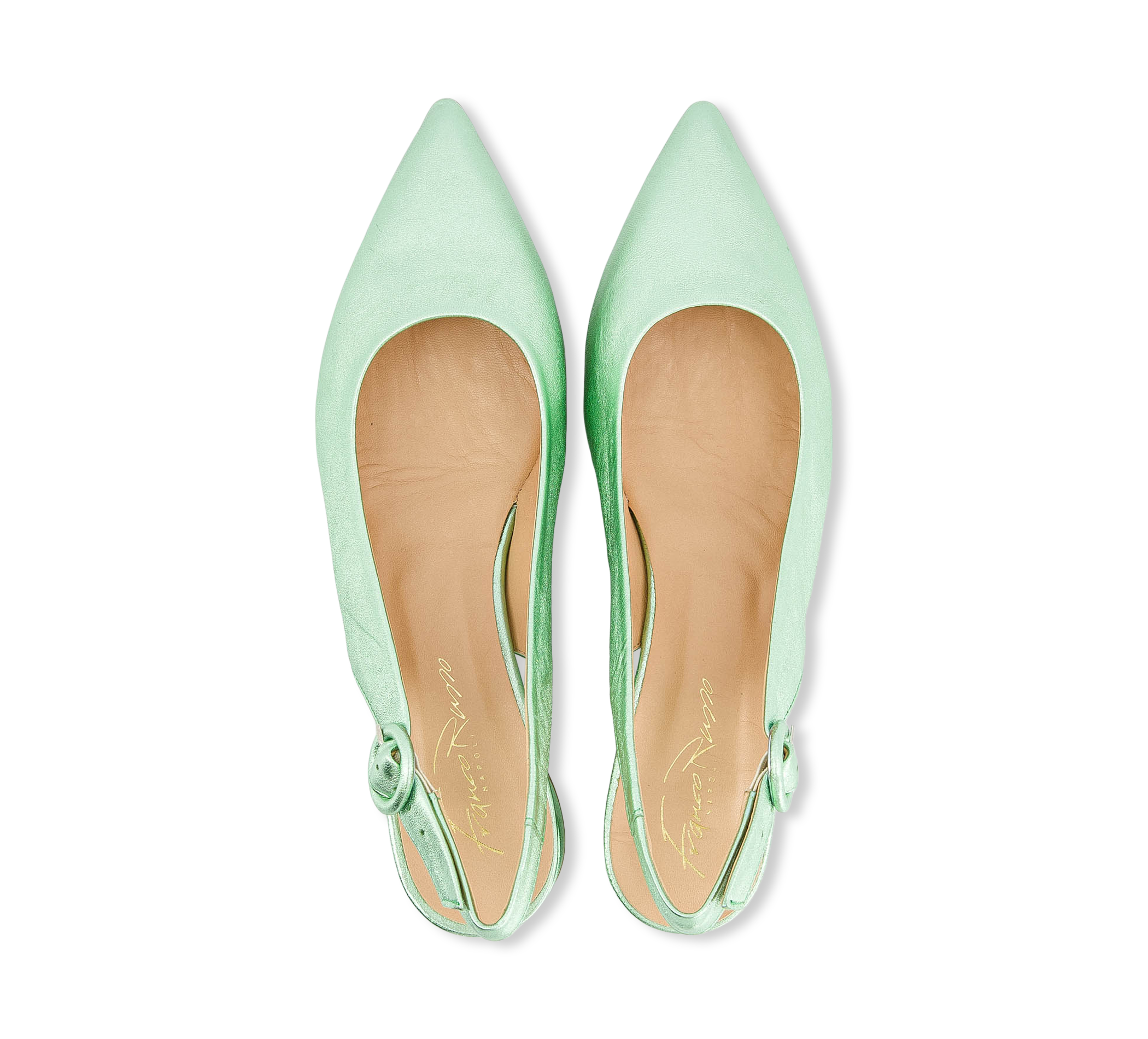 Franco Russo Sling-Pumps grün
