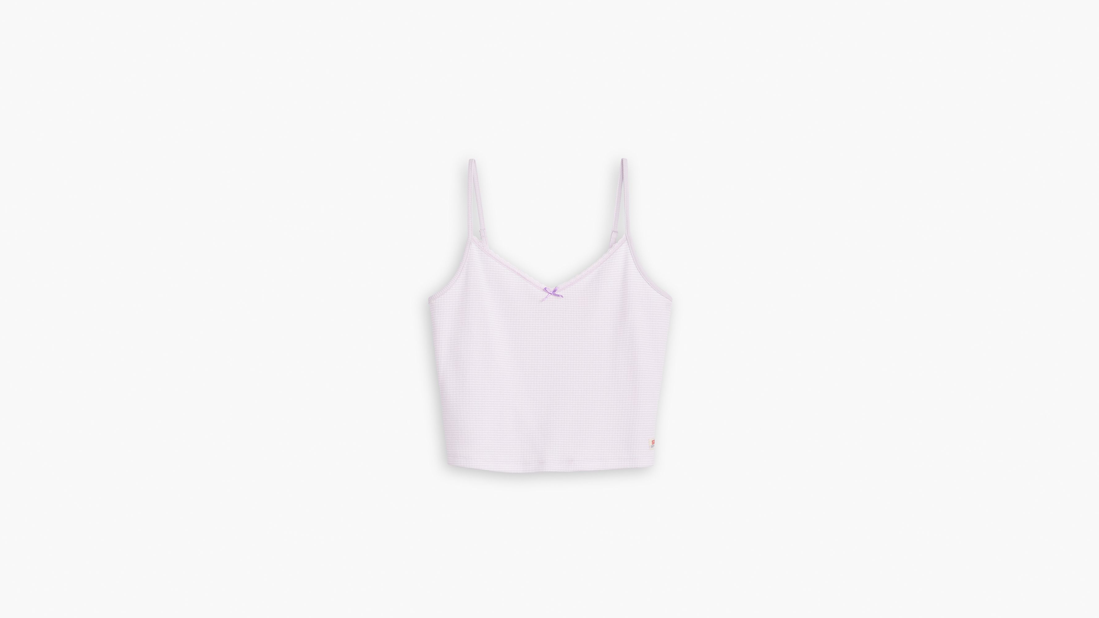 Levi's® Dry Goods Débardeur maille gaufrée - End On End Stripe Lavender Blue - Bleu