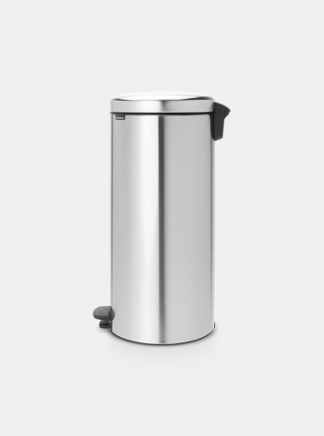 NewIcon Pedaalemmer, 30 liter, kunststof binnenemmer - Matt Steel Fing