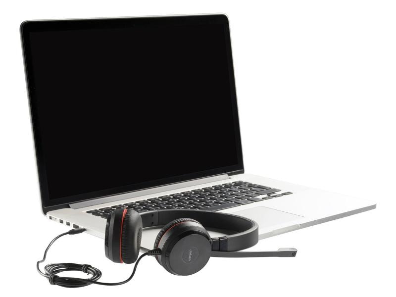 Jabra Headset Evolve 30 II UC Duo Binaurales, kabelgebundenes Headset
