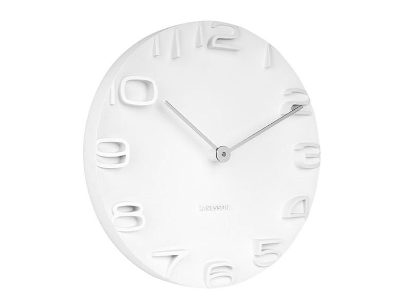 Wall Clock On The Edge KA5311GY Warm grey