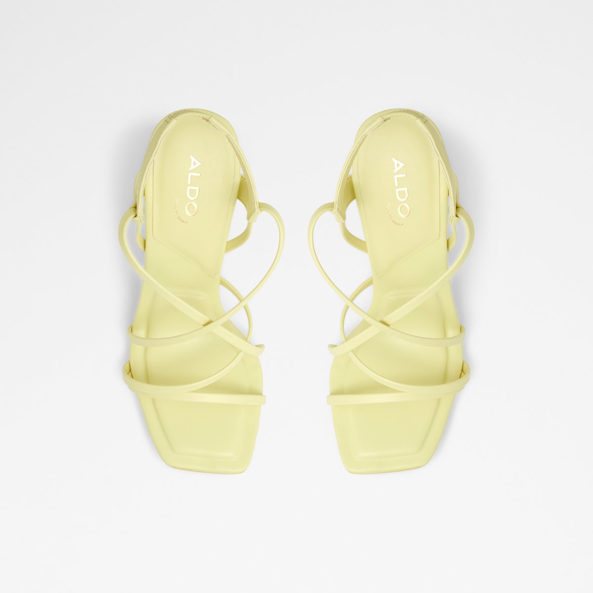 Amilia Light Yellow Women Heeled sandals
