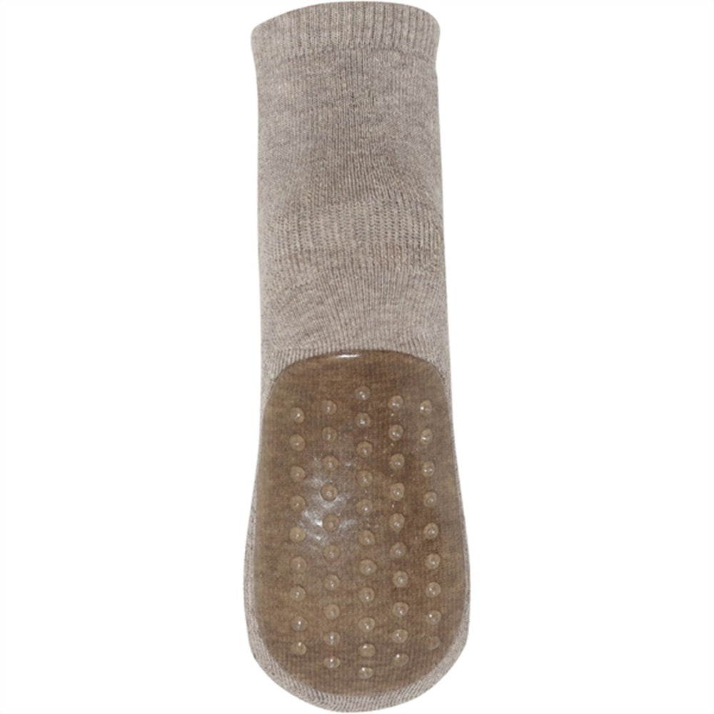 MP 7951 Uld Anstislip Strømper Light Brown Melange