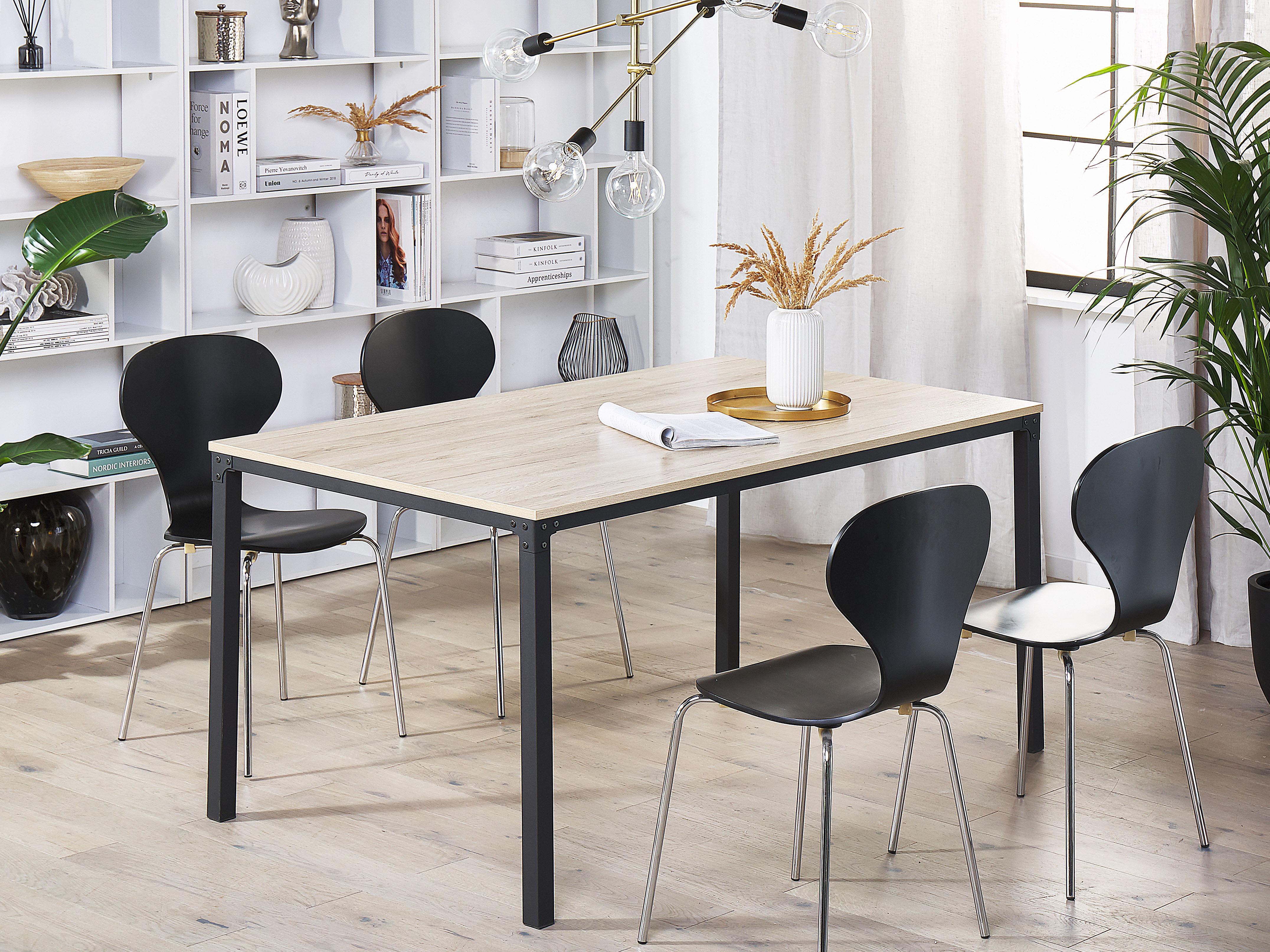 Eettafel HOCKLEY Lichtbruin 90 cm 150 cm