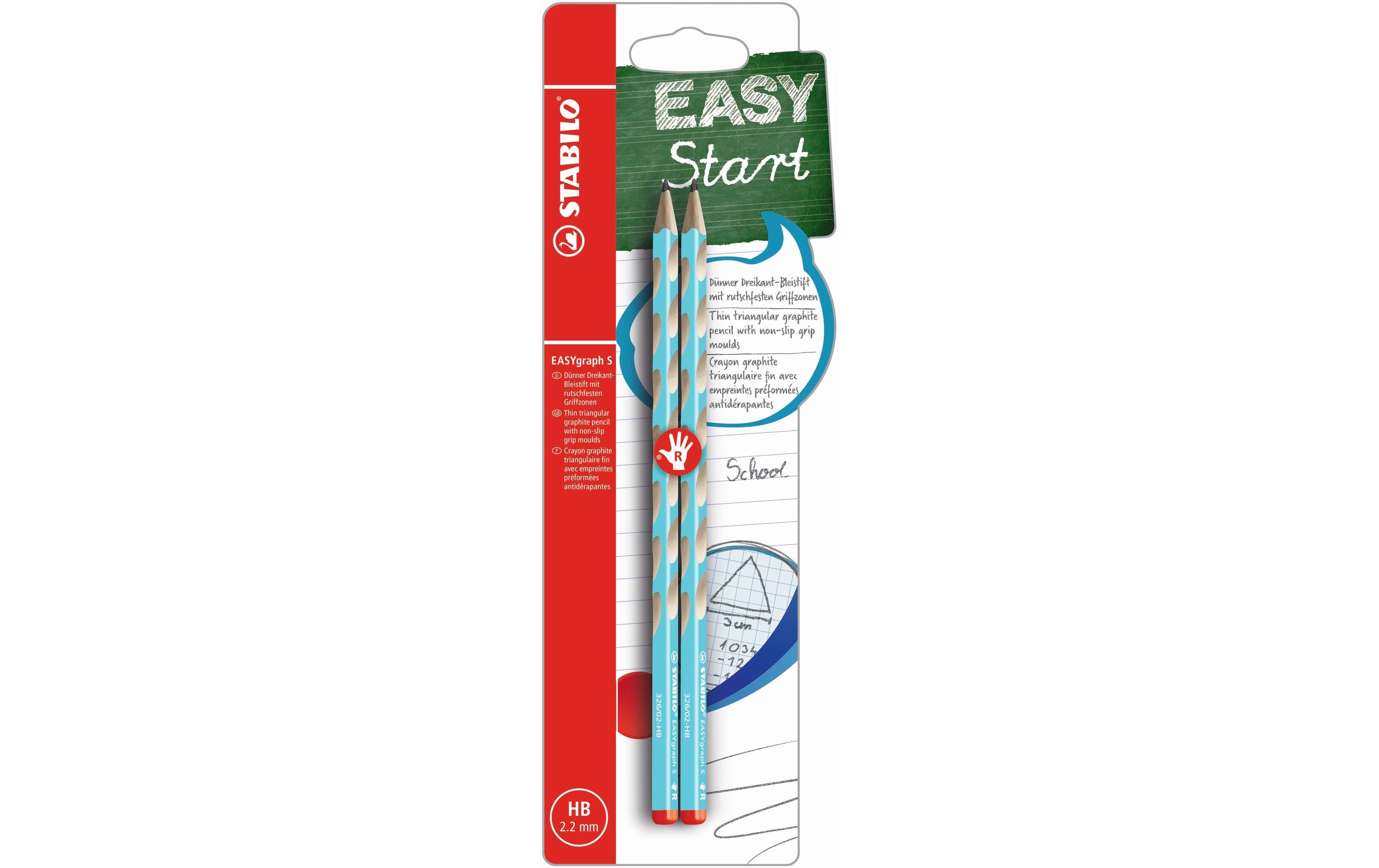 Bleistift EASYgraph S für Rechtshänder, BlauDreikant-Bleistift