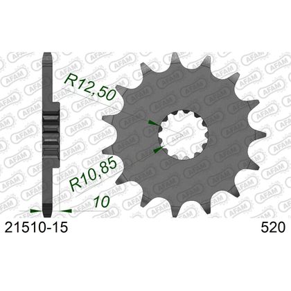 Kit chaine AFAM 520 Type Acier origine