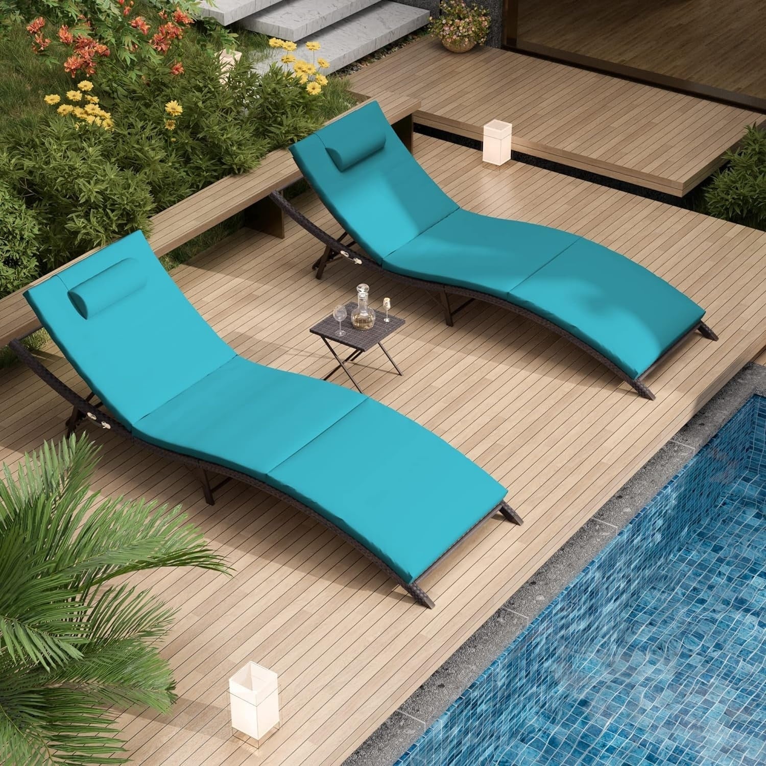 Kullavik 3-PiecesOutdoor Chaise Lounge Set