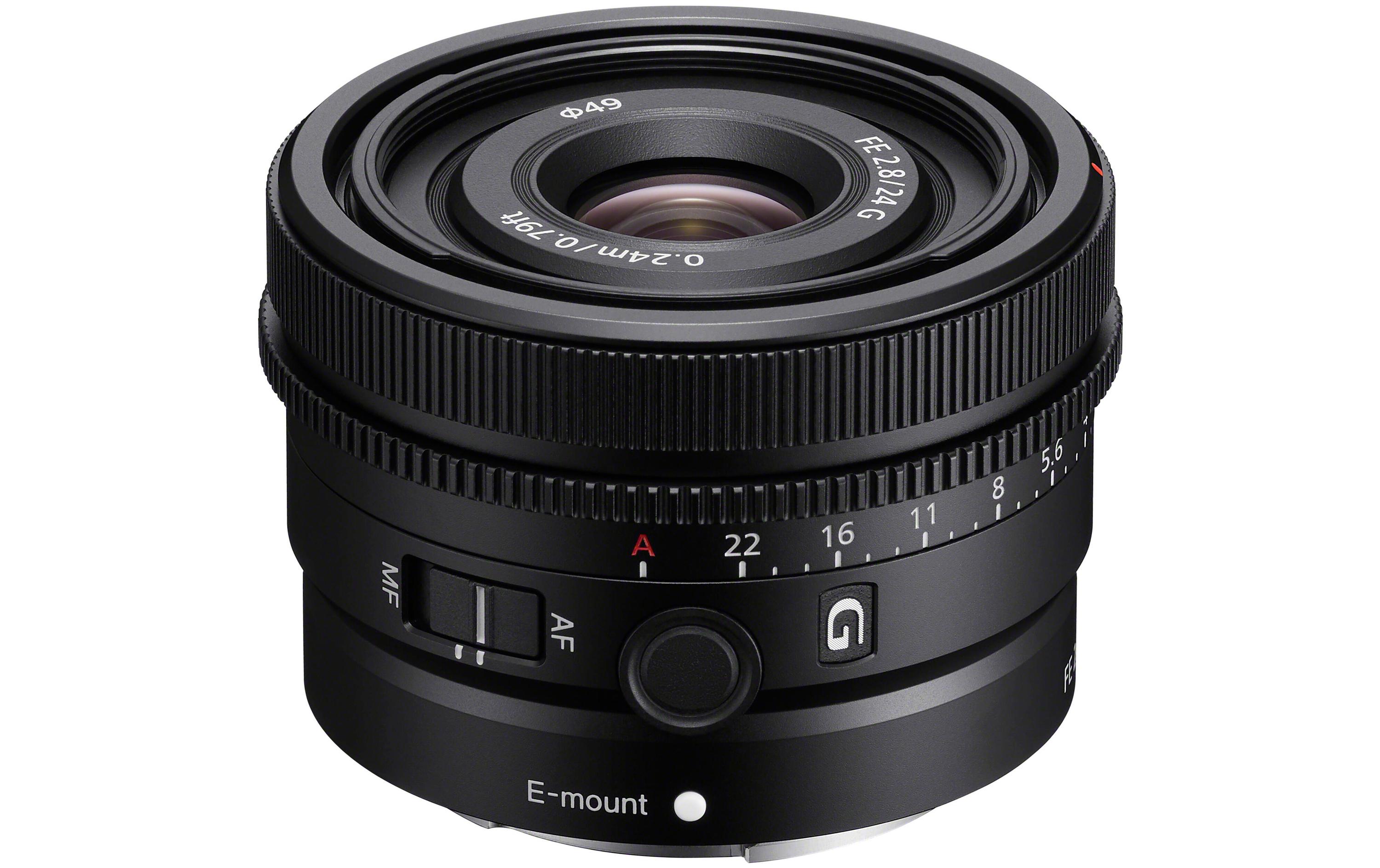 Festbrennweite FE 24mm F/2.8 G – Sony E-Mount<br>Kompaktes, robustes Weitwinkelobjektiv mit 24 mm Brennweite