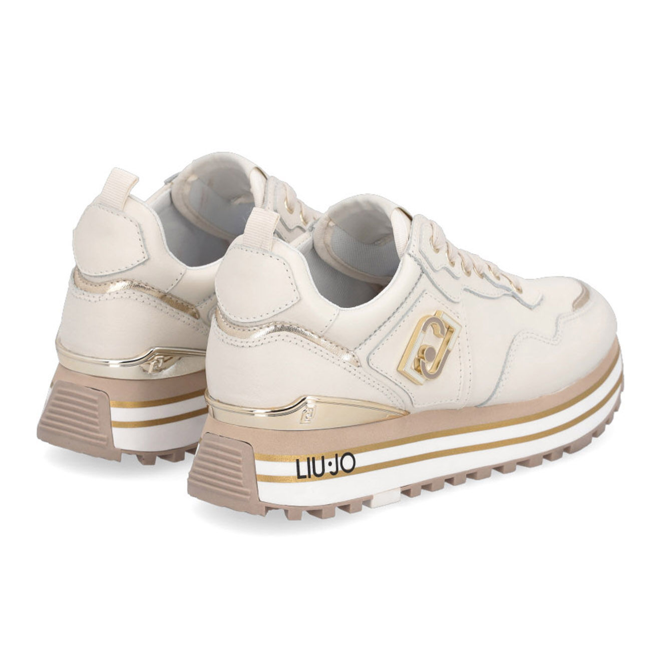 Liu-Jo Sneakers en Cuir Calf beiges