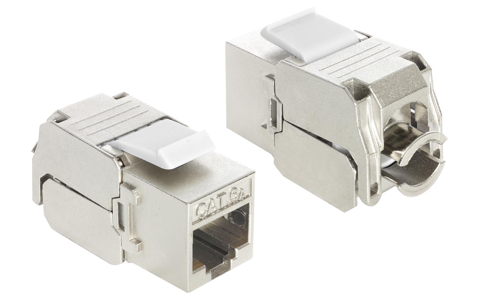 Keystone-Modul RJ45 - LSA, Cat 6A geschirmt, kompaktKeystone-Modul