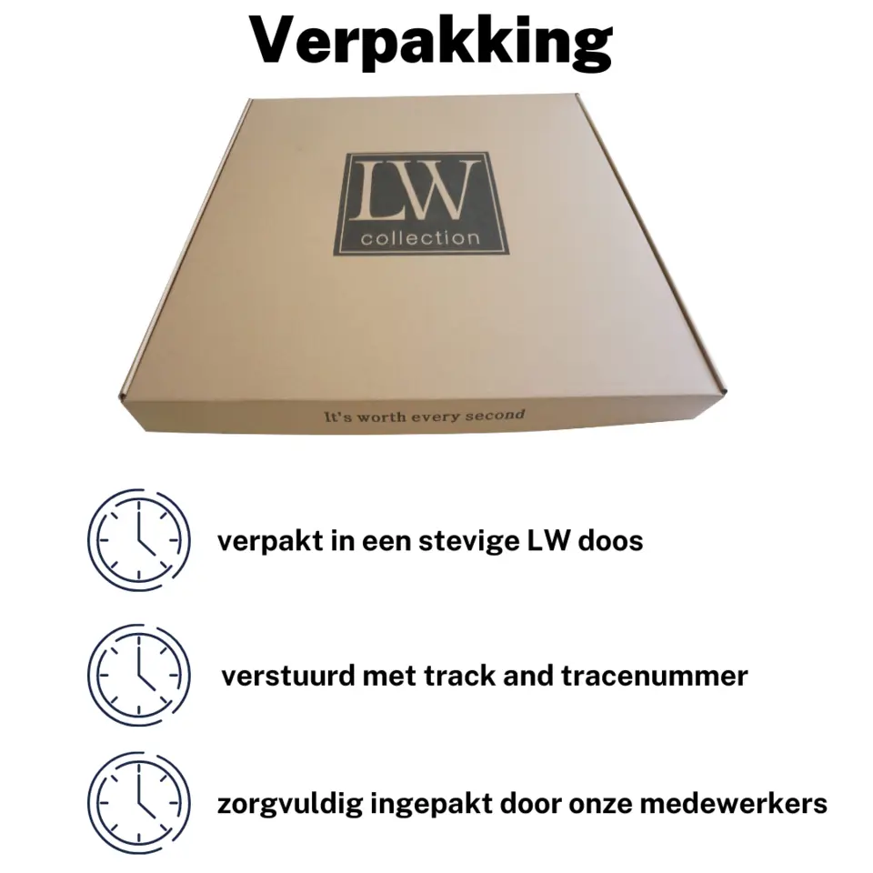 LW Collection Wandklok Olivier zilver 40cm