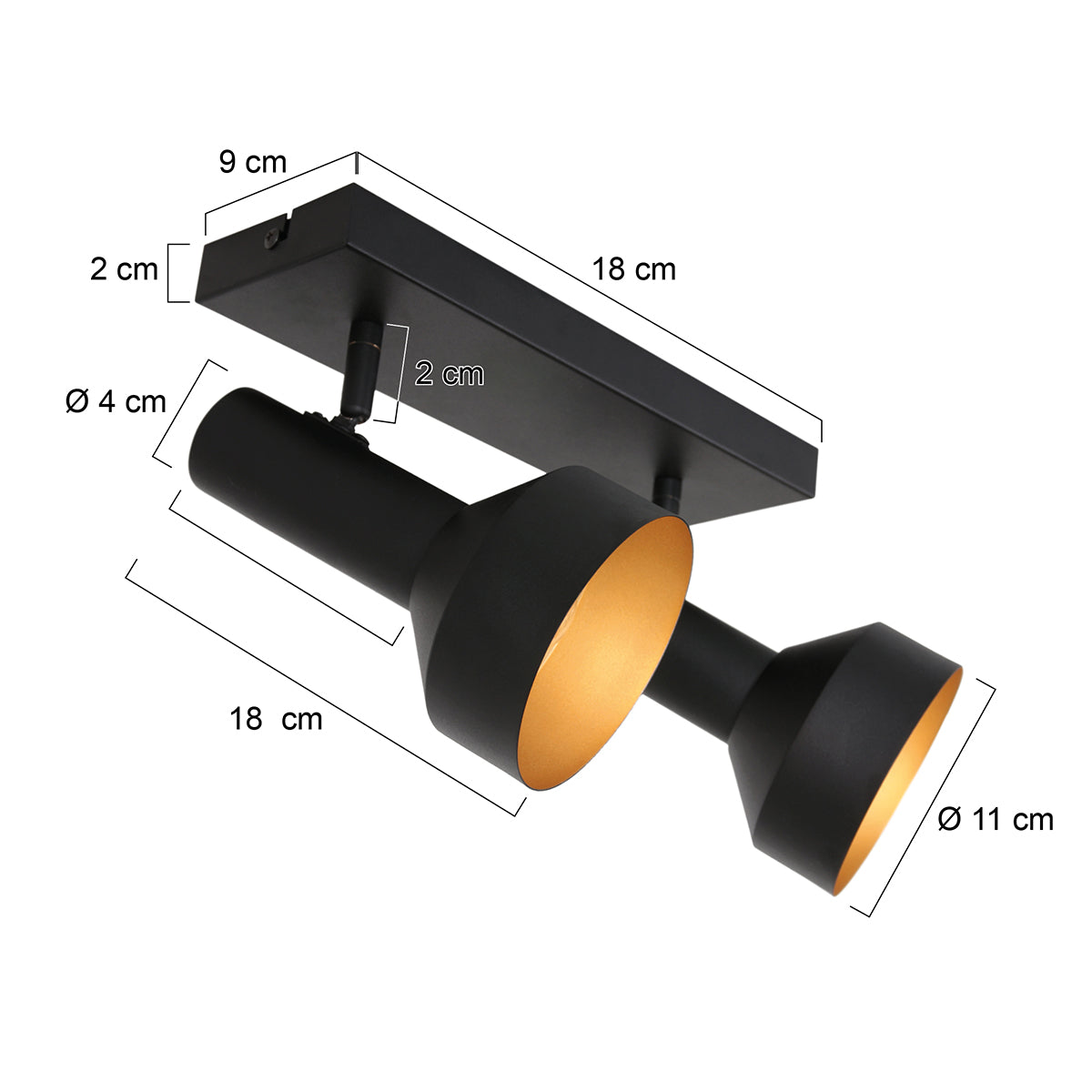 Anne Lighting Bundle plafondlamp zwart