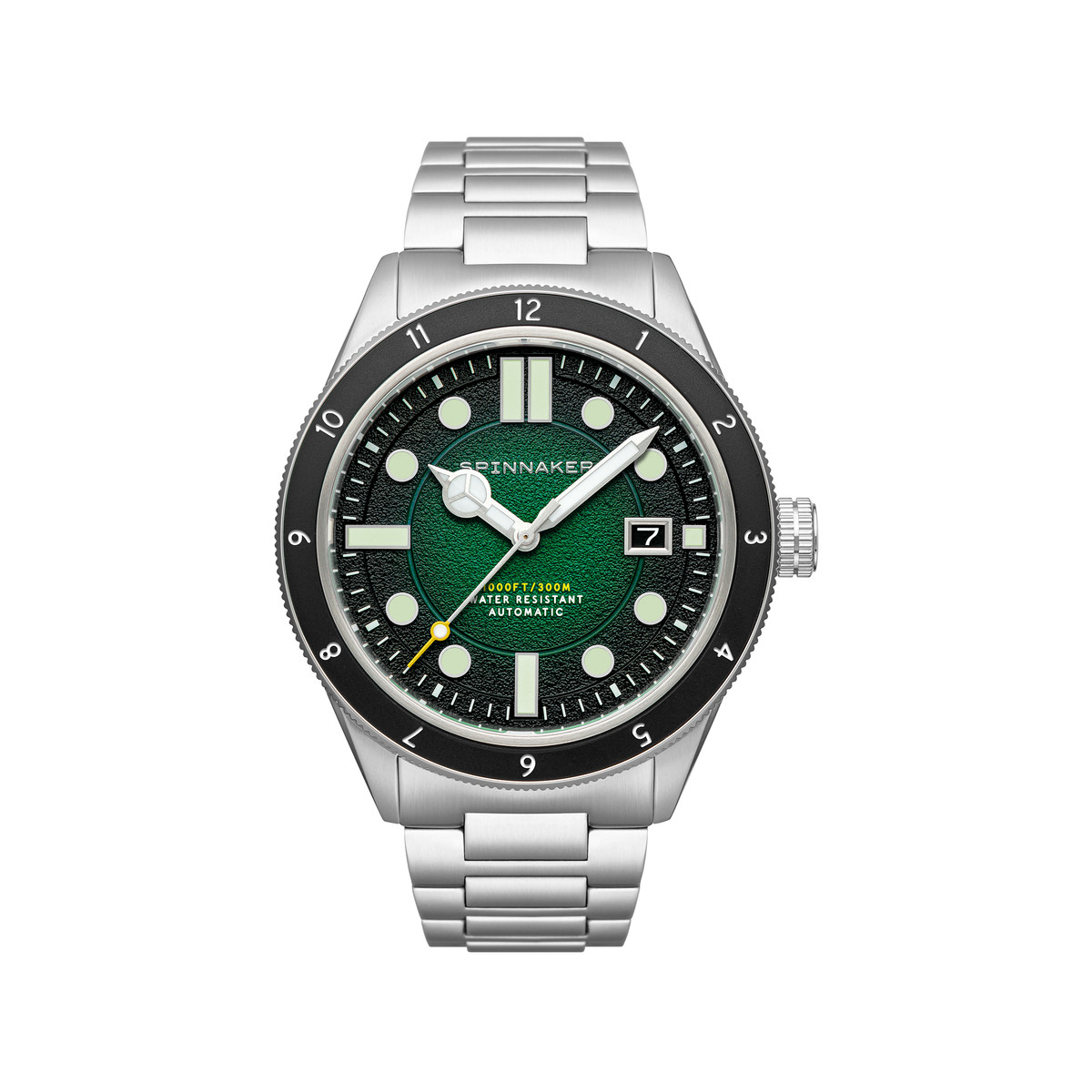Montre SPINNAKER homme automatique bracelet acier argent