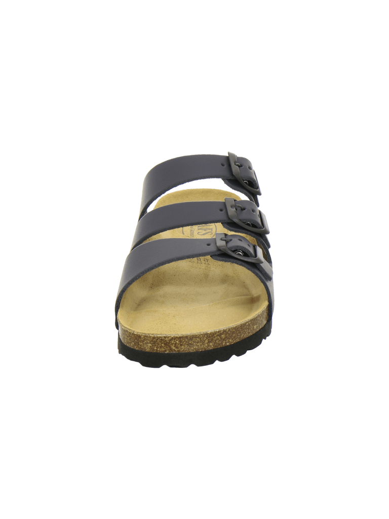 Pantoletten Herren Leder navy
