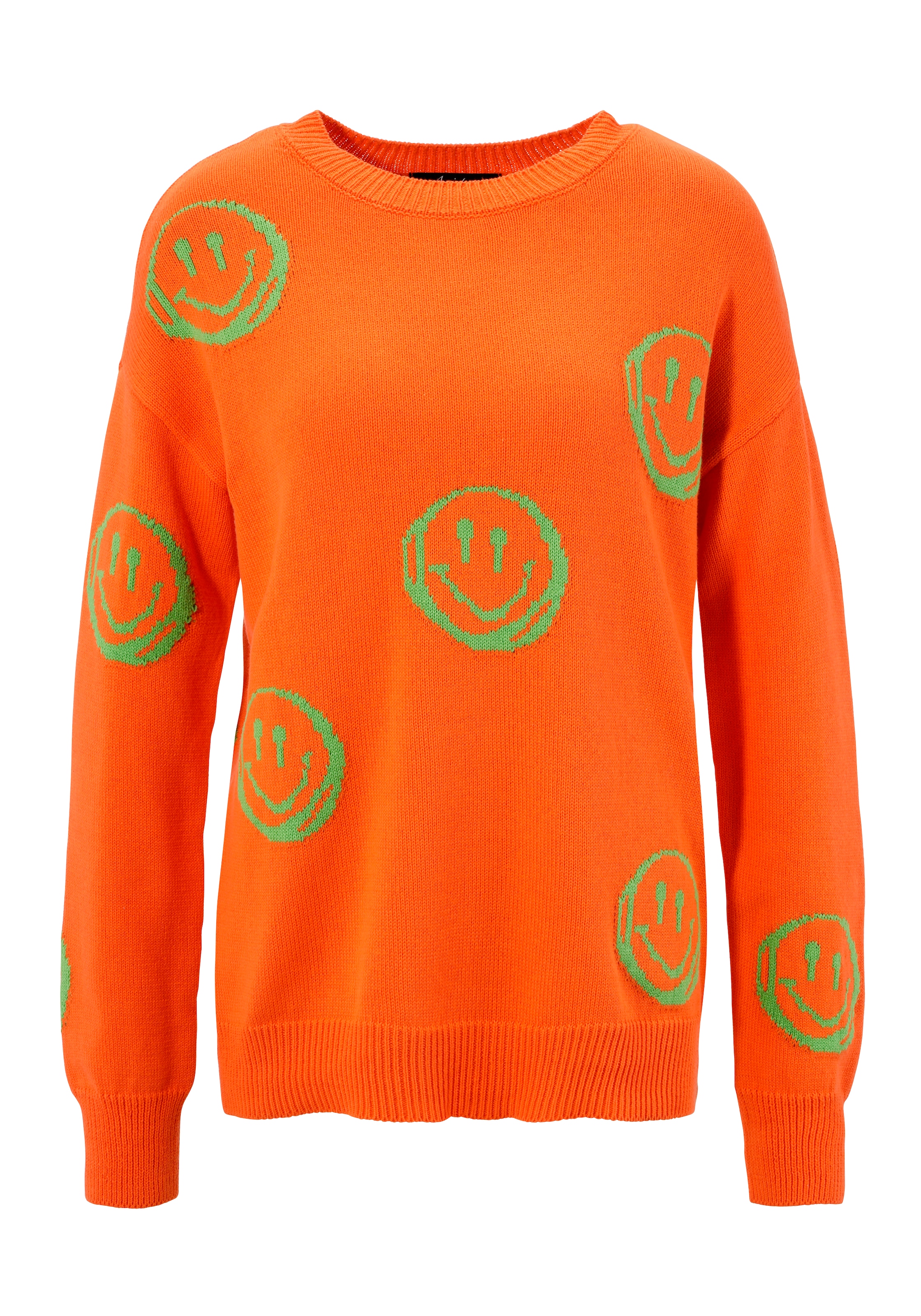 Aniston CASUAL Strickpullover , mit eingestrickten Smileys