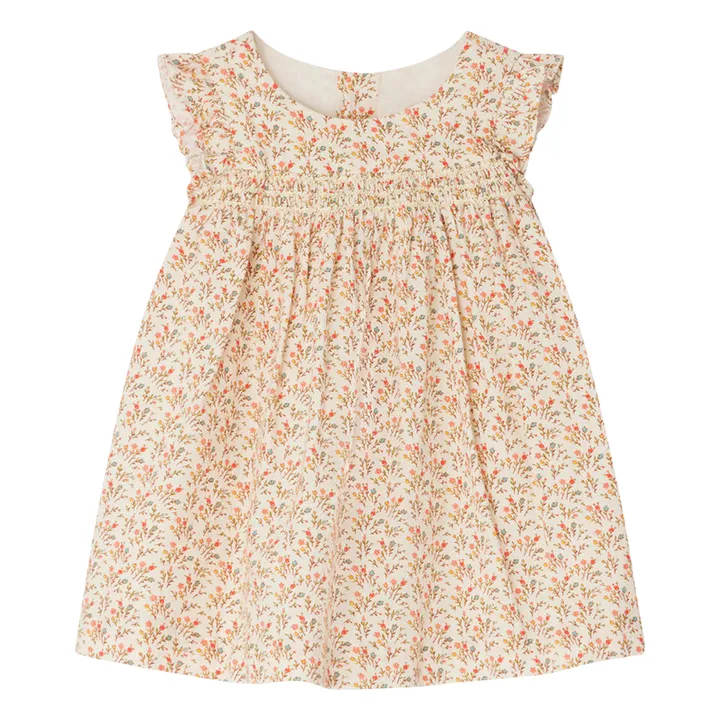 Bonpoint Robe Clothibis Fleurie | Beige