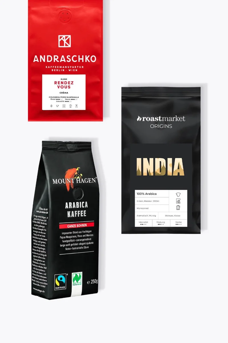 100% Arabica Kaffee - Probierpaket 750g