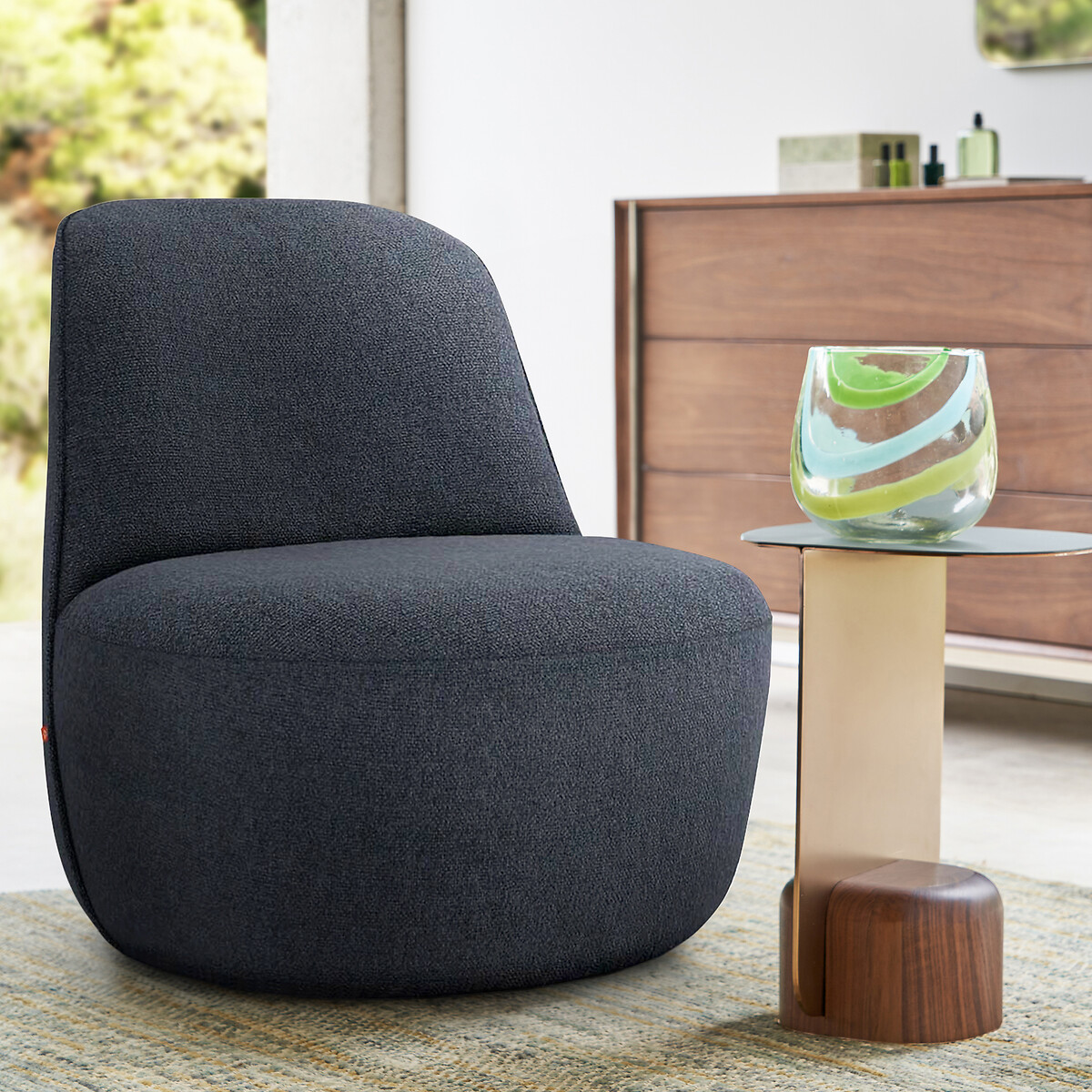 AM.PM<br>Draaifauteuil em bouclé, Rosebury
