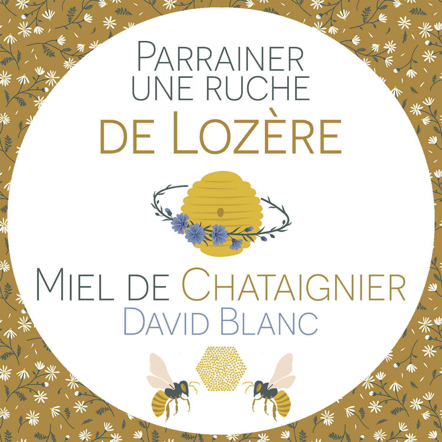 Parrainer une ruche de Lozère : Miel de châtaigner - Récolte 2024