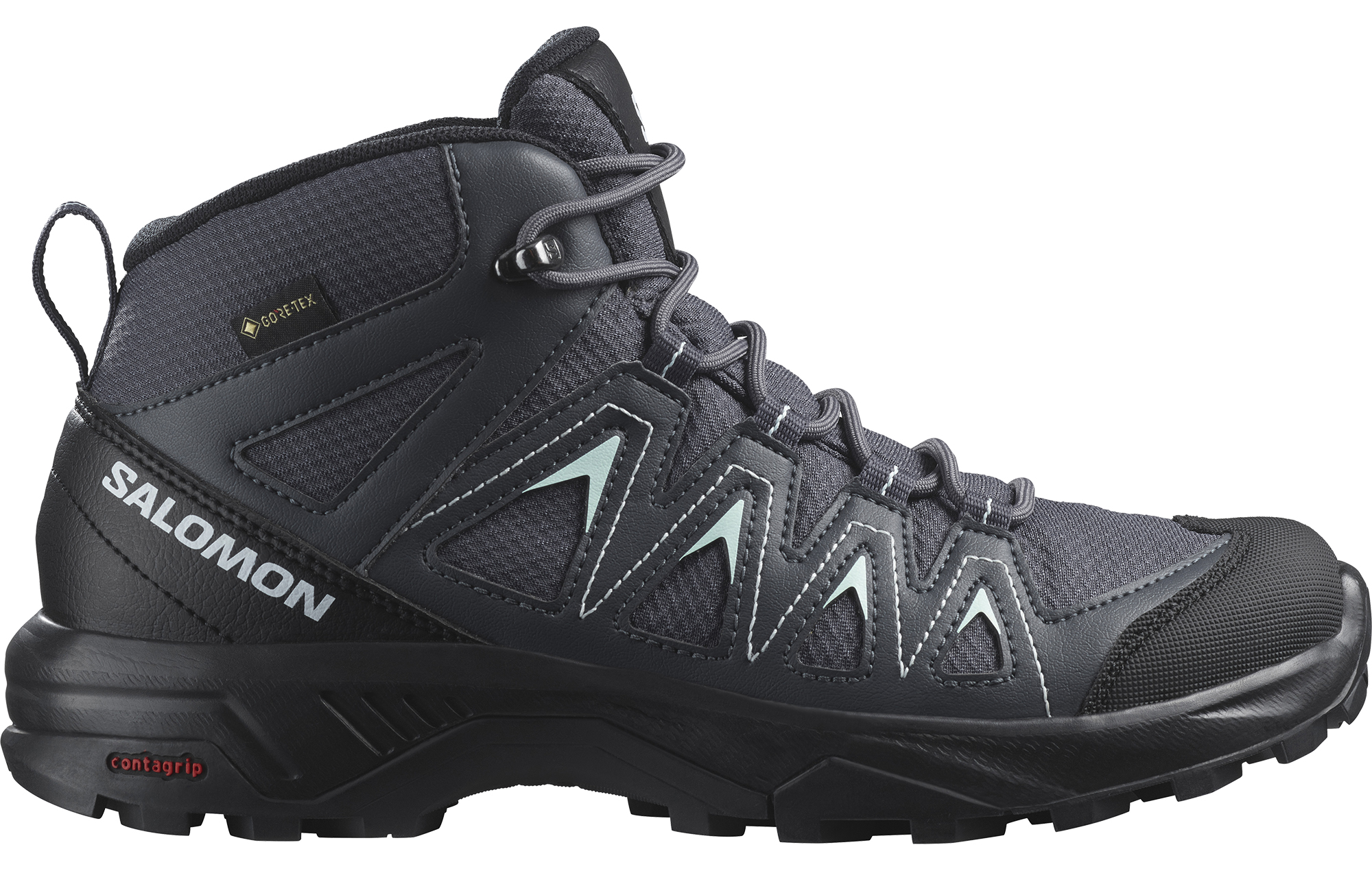 X Braze Mid GTX Dame Ebony/India Ink/Bleached Aqua