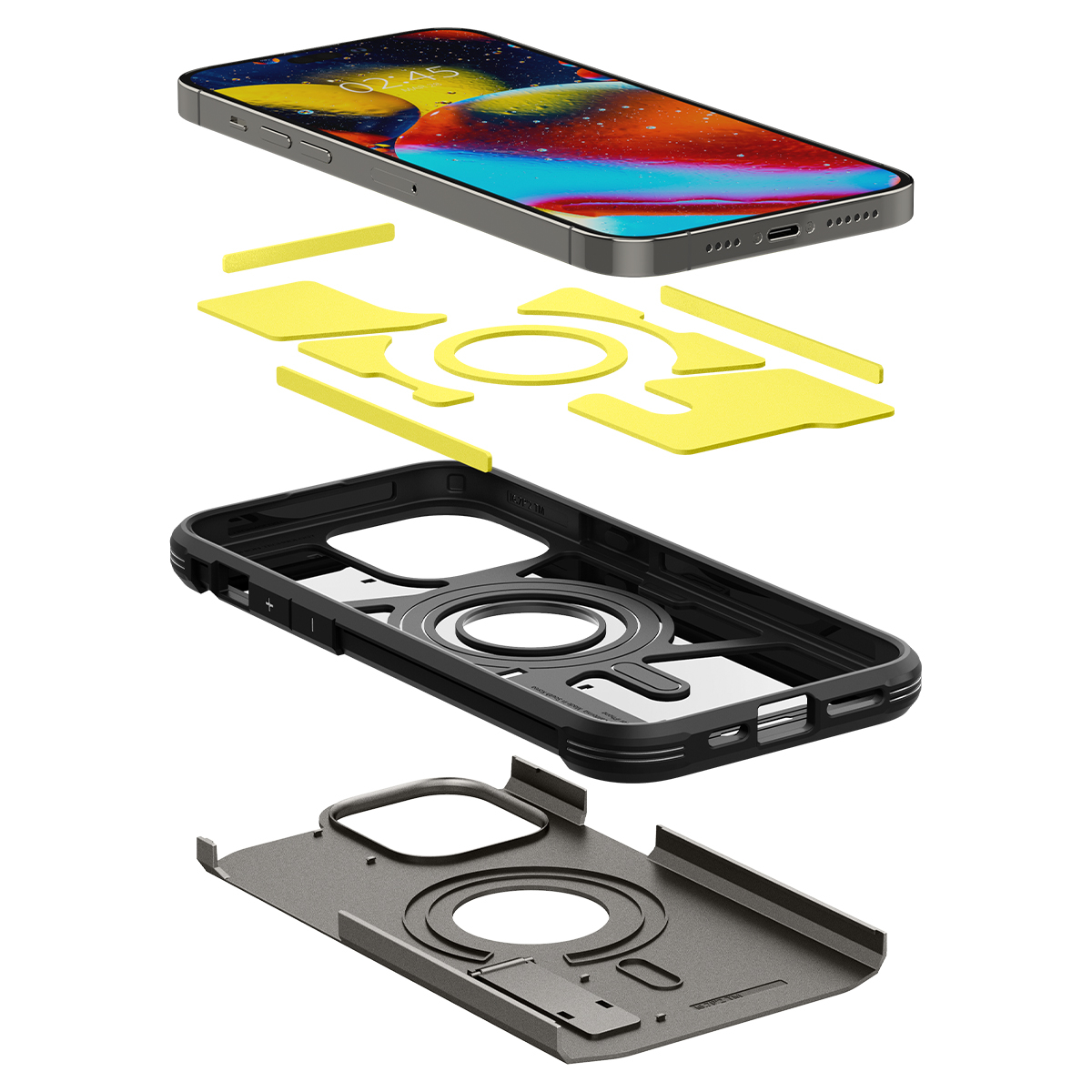 iPhone 14 Pro Max Tough Armor MagSafe Case Hülle (ACS04839) - Gun Metal