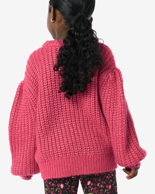 pull enfant rose